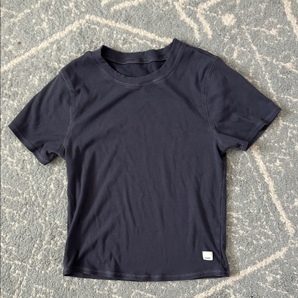 Vuori pose fitted Tee size M azure